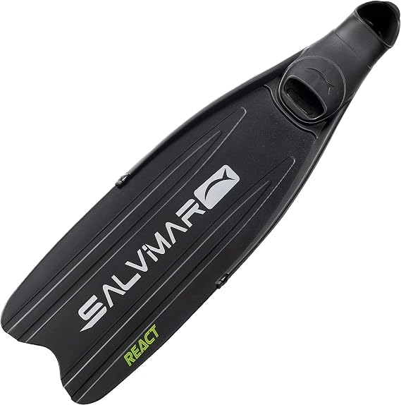 Salvimar REACT Long Fin Flippers Beginner/Polypropylene Material/9.4 - 11.2 inches 24 - 28.5 cm Spearfishing / Fish Poke