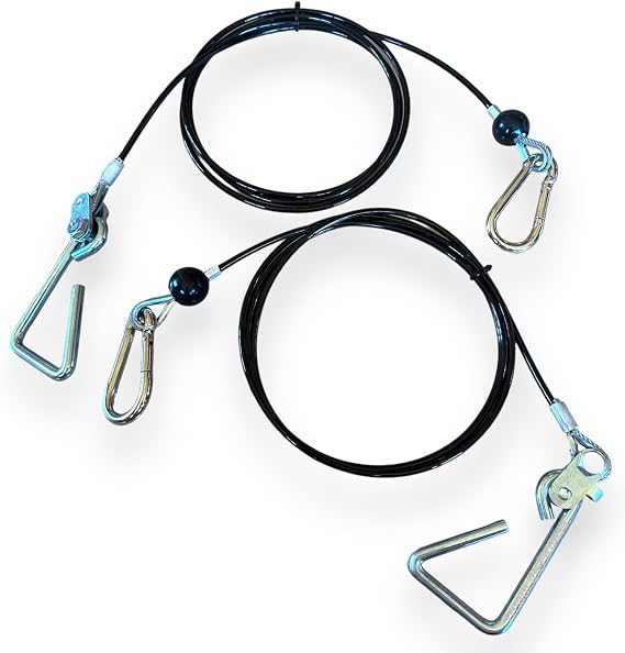 TreadLife Fitness Cable w/Hook Assembly (2 x Cables) - Replacement for Bowflex Xtreme Gyms - 80" Inch (Pair)