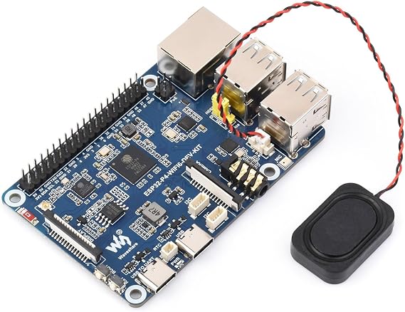 ESP32-P4-WIFI6 Dev Kit Based on ESP32-P4 and ESP32-C6, Support Wi-Fi 6 & BLE 5, Onboard MIPI-CSI, MIPI-DSI, USB 2.0 OTG, Ethernet, SDIO 3.0 TF Card Slot, PoE Module Header, Microphone, etc.