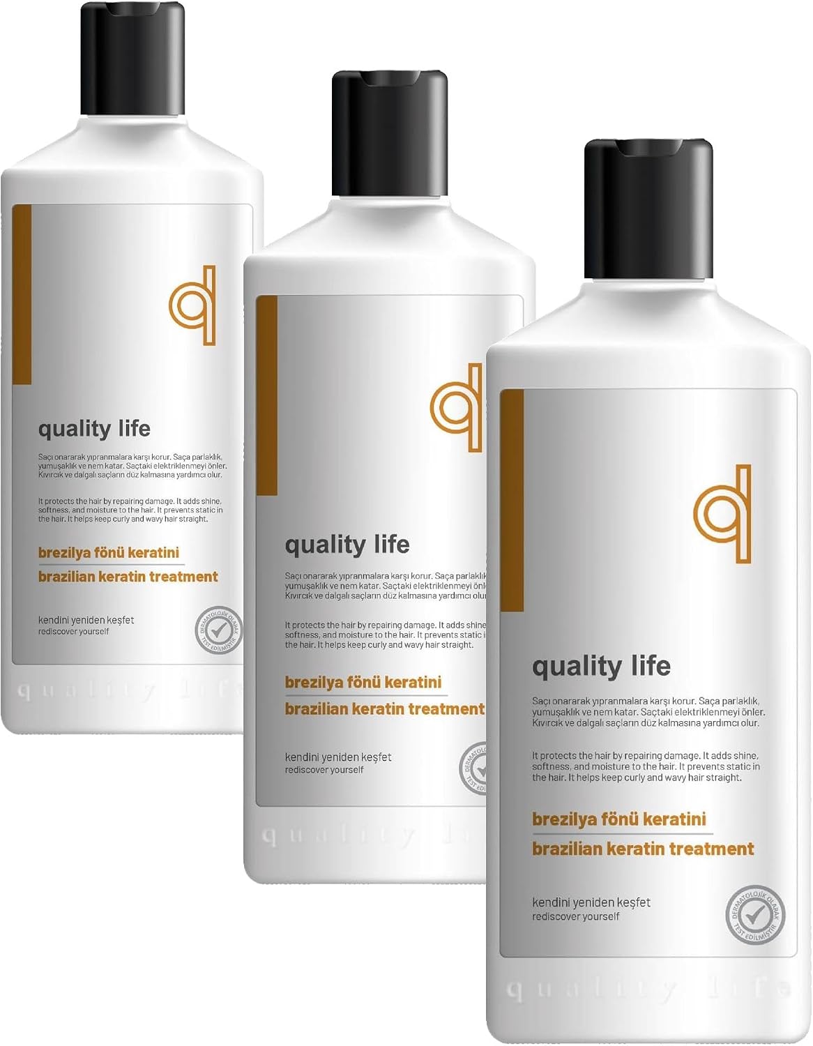 Quality Life QL Brezilya Fönü Keratini Kalıcı Saç Düzleştirici 300 ML (3 paketi)