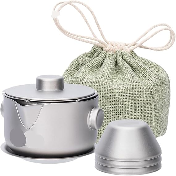 Titanium Gaiwan Tea Set – Ultralight Double-Layer Maker With Lid, Filter & Stackable Cups