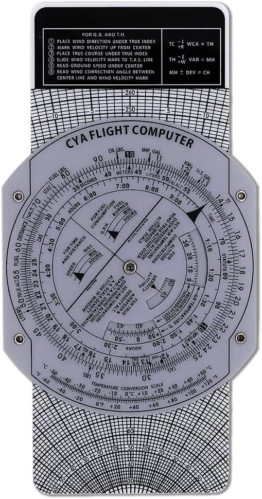 E6B flight computer flight computer used in aviation flight training, pilot training, internship