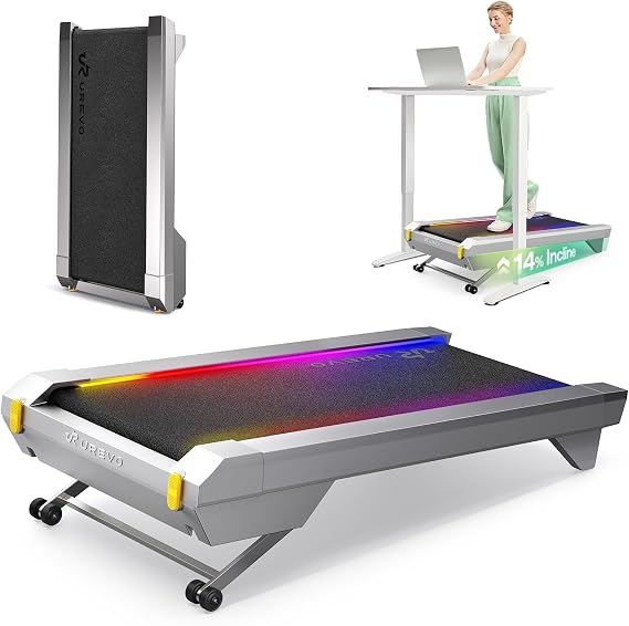 Urevo CyberPad Smart Treadmill, Under Desk Treadmill for Office