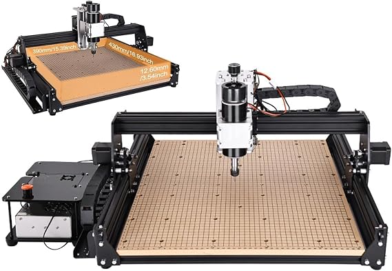 Desktop Cnc Router Machine Tools for Metal Wood Carving, Cnc Wood Router Engraving Machine for Woodworking, Power Milling Plastic Acrylic Cutting Machine, Cortadora De Metal Madera Standard