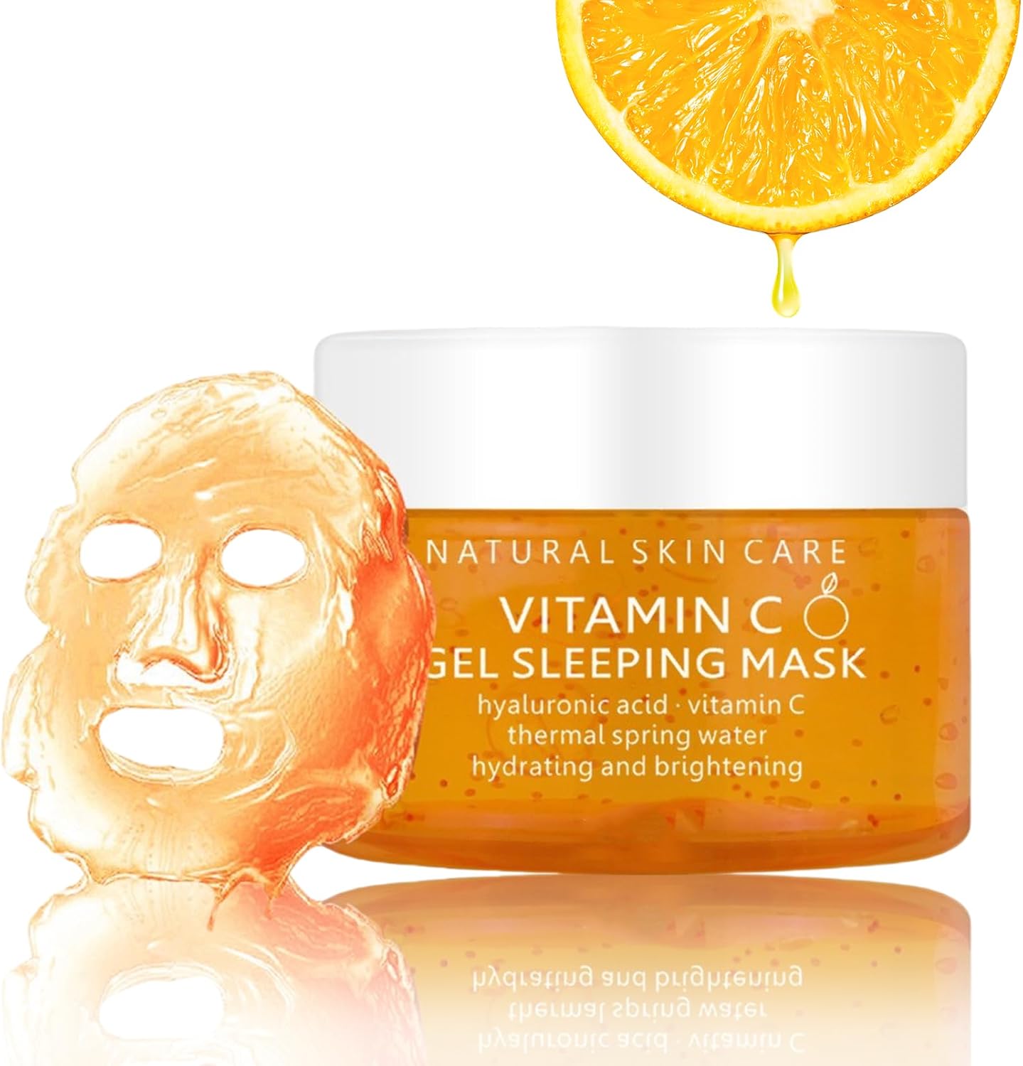 Vitamin C Sleep Overnight Face Mask,Hydrating Sleeping Masks, Face Moisturizer,Gel Face Masks,Moisturising Korean Face Mask for Bright-ening, Even Tone,Reduce Wrinkles,Skin Care &amp; Repair