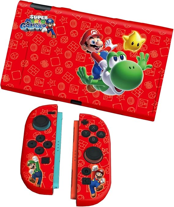 Switch 2 Protective Case 2025, Ultra-Thin TPU Soft Case with Thumb Stick Covers, Non-Slip Shock-Resistant Grip, Dockable & Chargeable with Case On (Red3)
