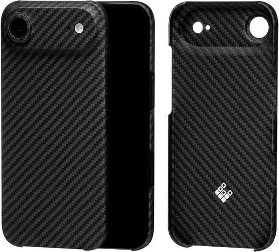 Latercase for iPhone Air | Ultra-Thin 0.6mm Aramid Fiber Case | Lightweight 10g Hard Shell Slim Protective Cover | Wireless Charging Compatible | Matte Non-Slip Grip | Carbon Fiber Weave