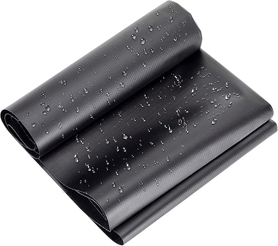 Pond Liner 5x5M/16x16FT HDPE Fish Pond Liners for Outdoor Ponds, Waterproof Preformed Pond Skins Easy Cutting Black Underlayment for Koi Pond, Fountains, Waterfall, Water Gardens,0.5mm/20mil [Energy Class A]