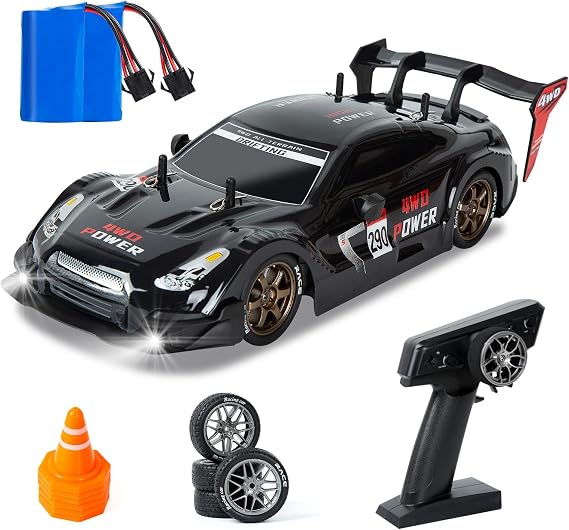 iBlivers Full Scale RC Drift Car, 1:14 Remote Control Drift Cars with Proportional Throttle and Steering 4WD GT Drift RC Car Hobby Grade Drifting Vehicles Toy for Adults Boys Kids