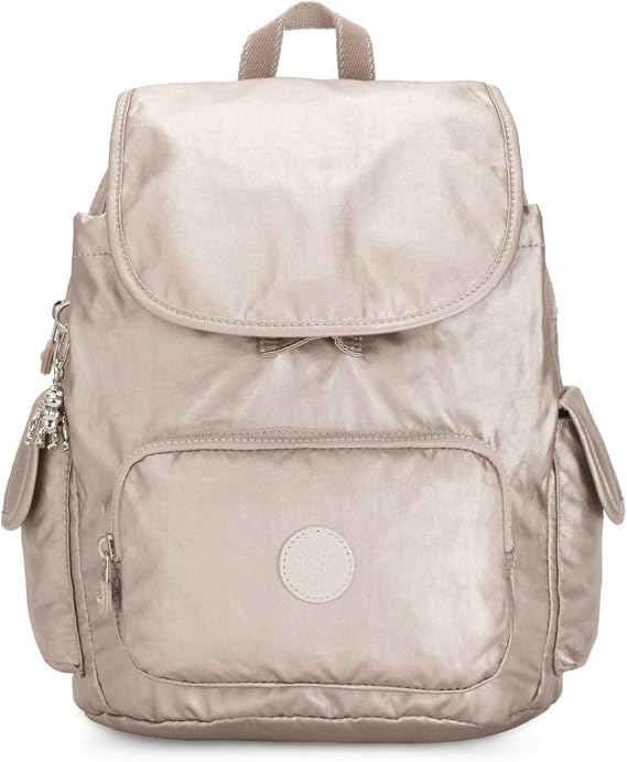 Kipling Women's City Pack Small Backpack, Lightweight Versatile Daypack, Bag, Metallic Glow, 10.75''L x 13.25''H x 7.5''D, Women's City Pack Small Backpack, Lightweight Versatile Daypack, Bag