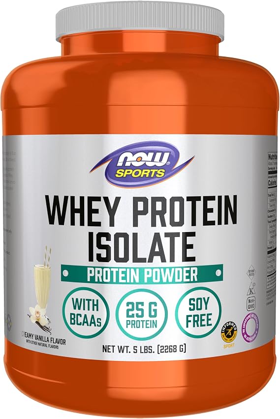 NOW Whey Protein Isolate - Natural Vanilla 5 lbs