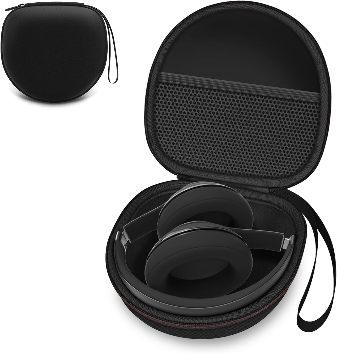 Beats/Soundcore Anker/JBL/BERIBES/KVIDIOワイヤレスBluetoothノイズキャンセリングオーバーイヤーヘッドフォン用ヘッドホンケース、ブラック。