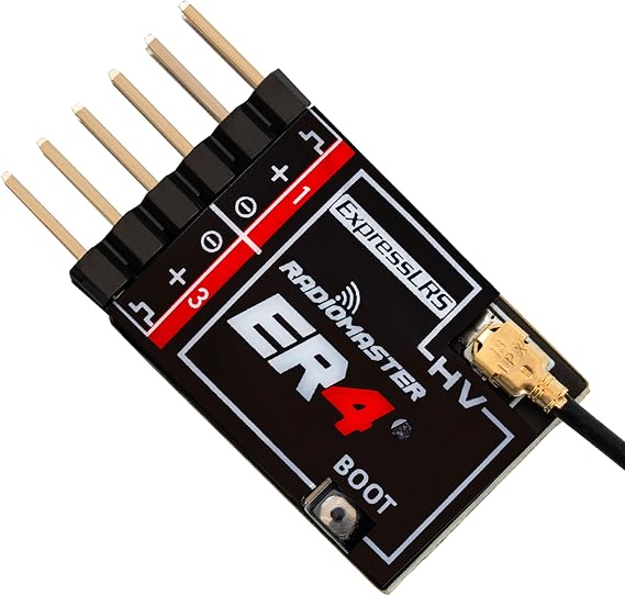 Speedybee ER4 ELRS PWM Receiver 2.4GHz 4Ch ExpressLRS Receiver Nano Module for RC Vehicles