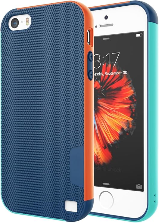 Jeylly for iPhone 5/5S/SE 2016 Case, [3 Color] Slim Hybrid Impact Rugged Soft TPU & Hard PC Bumper Shockproof Protective Anti-slip Case Cover Shell for iPhone 5/5s/SE - Blue