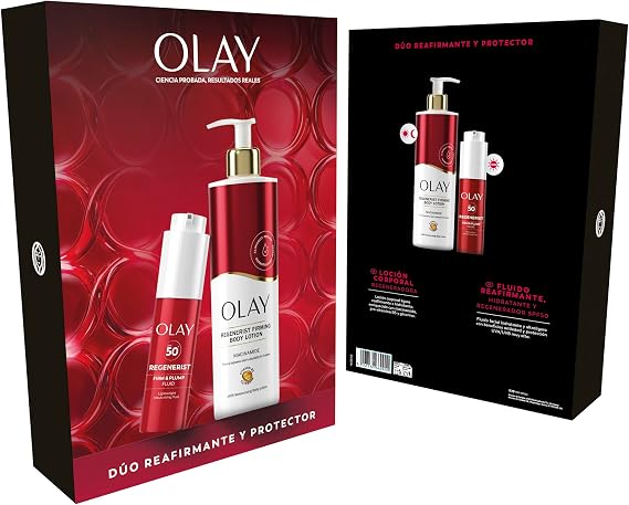 OLAY Regenerist SPF50+ Moisturizing Face Cream and Body Lotion Gift Set