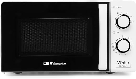Orbegozo MI 2115, Microwave, 700 W, 6 Operating Levels, 20 Litres Capacity, Timer up to 30 Minutes, Defrost Program, Signal End Cooking, White