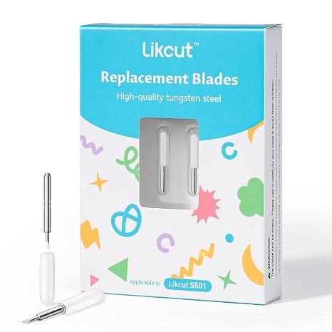 Likcut Replacement Blades Fine Tip 45 Degree Cutting Plotter Blades