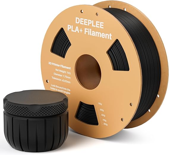 DEEPLEE PLA Plus 1.75mm Filament Black 1kg