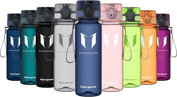 Sparrow Water Bottle Kids 500ml - BPA-Free Tritan Drinks Bottle One-Click