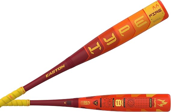 Easton | 2025 | Hype Fire Baseball Bat | USSSA | -5/-8/-10 Drop | 2 3/4" Barrel | 2 Piece Composite
