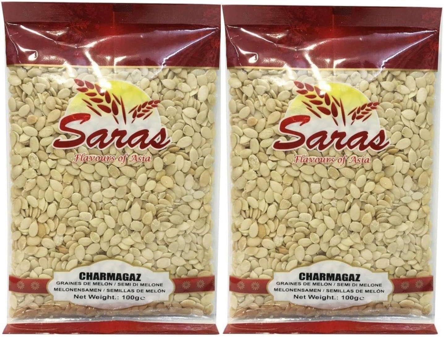 Saras Char Magaz 100g Pack of 2 | Melon Seeds Blend for Cooking, Baking & Desserts | Perfect for Cooking & Baking