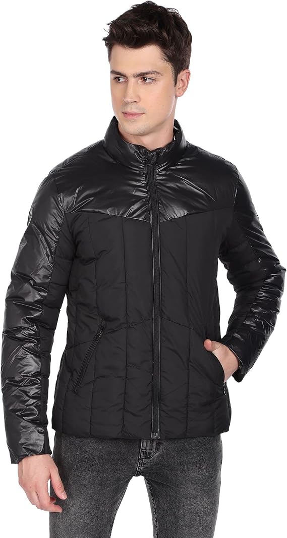 U.S. POLO ASSN. Mens Polyester Standard Length High Neck Jacket