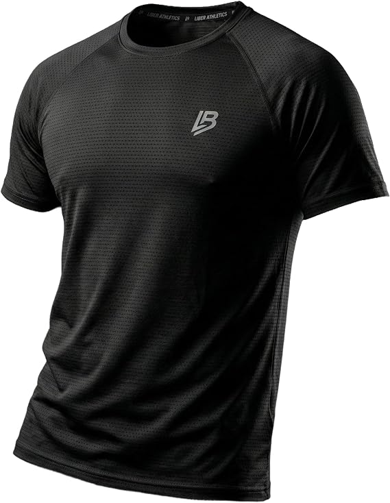 File Nefes Alan Tişört - Erkek Siyah Mesh Sporcu Antrenman T-shirt