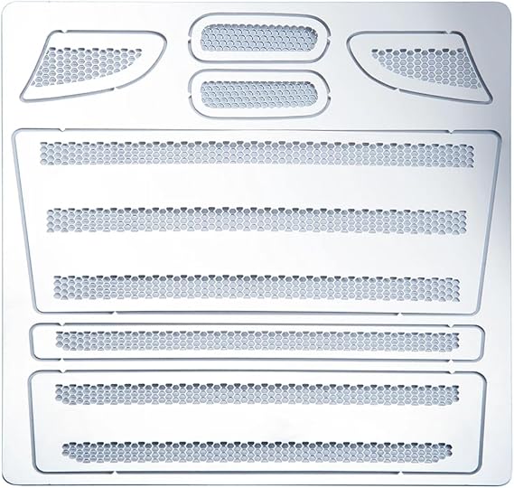 Rc Replace Components For 1/14 For Tamiya Truck For Scania R620 R470 56318 RC Car Upgrade Parts Metal Grille Mesh Front Face Intake Grille Cover Decorative