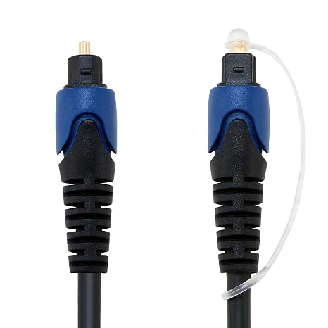 Pipestation Optical Cable for Soundbar to TV 1m - Toslink Cable Digital Optical Audio Cable for Excellent Sound Quality - Universal Fibre Optic Digital Audio Optic Lead - Soundbar Lead Wire For Sonos