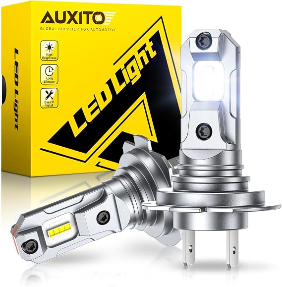 AUXITO H7 LED Headlight Bulb,6500K Bright White,600% Brighter