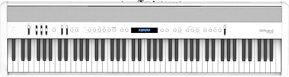 Roland FP-90X-WH Portable Piano, White with Built-in Speaker, Bluetooth Wood Hybrid Keyboard Structure, Simple Playing, Audio Recording