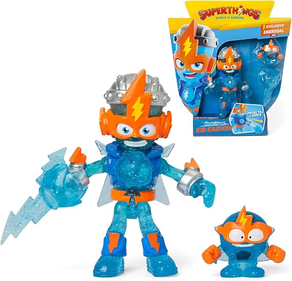 SUPERTHINGS RIVALS OF KABOOM - Articulated Kid action figure from the animated series Superthings Kazoom Power, Contains 1 Kazoom Kid, 1 exclusive Superthings, 1 accessory