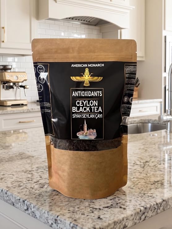 American Monarch Ceylon Siyah Çayı, Antioksidan, Yüksek Aroma, Orijinal Seylan Demlik Çayı, (500 gr)