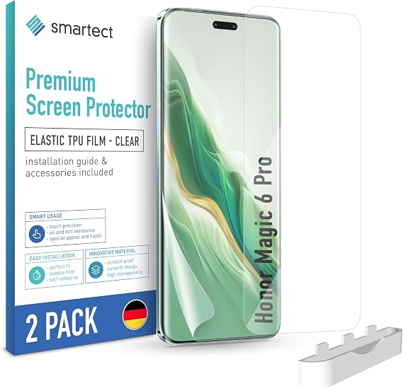 smartect TPU Screen Protector 2 Pieces for Honor Magic 6 Pro