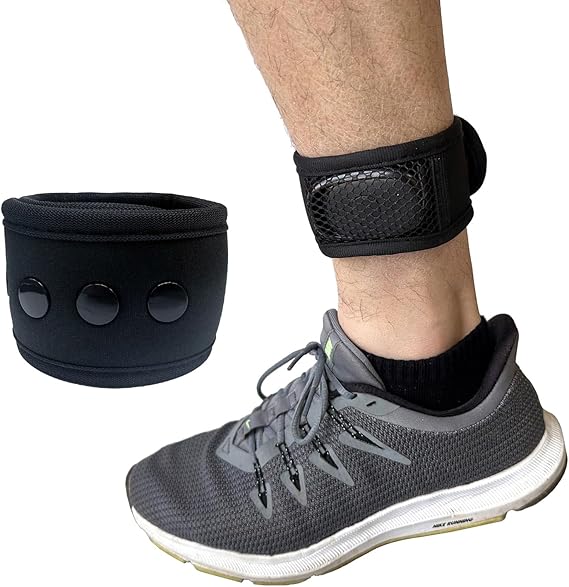 Soft Adjustable Wear Buckle Ankle Strap Band with Mesh Pouch Compatible with Fitbit Ace 3/Alta/Sense 2/Inspire 3/Charge 6/Runlio/Samsung Galaxy Fit3/FITVII Fitness Tracker