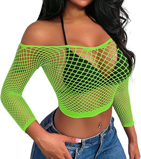 Buitifo Women Sexy Lingerie Fishnet Top Exotic Beach Cover Up