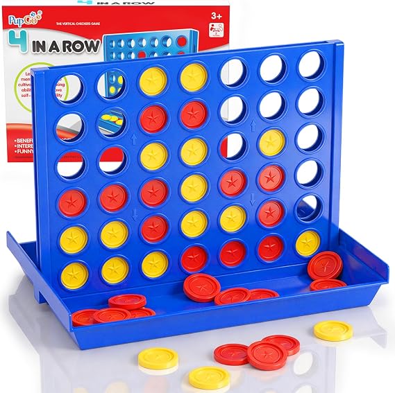 Pup Go 4 in a Row Connect Board Game for Kids 3+, Family Games for Children
