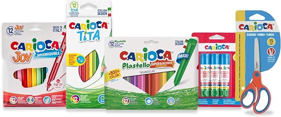 CARIOCA - Set of 40 pieces for school and crafts