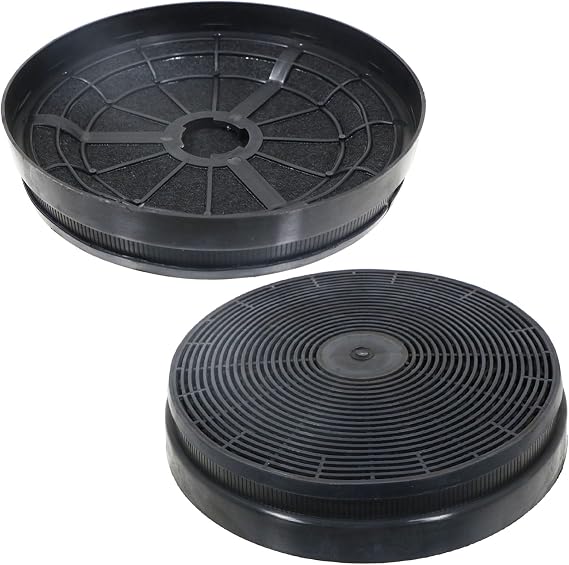 SPARES2GO Active Carbon Odour Filter for Lamona LAM2300 LAM2501 LAM2502 LAM2550 LAM2575 LAM2700 Cooker Hood/Vent Extractor (Pack of 2)