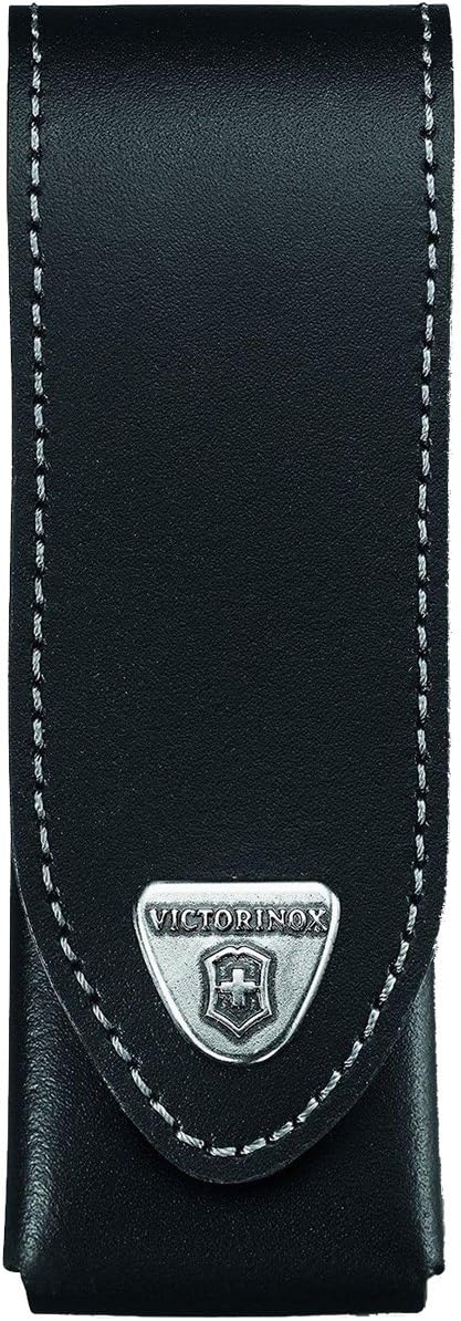 Victorinox Deri çanta çakı için (kemer halkası, cırt cırtlı, siyah, 3 cm x 12,2 cm) siyah