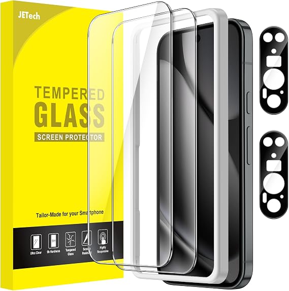 JETech Screen Protector for Google Pixel 10 Pro, 2+2 Pack