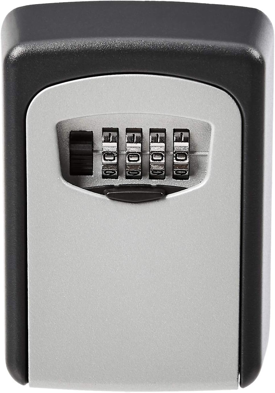 Amazon Basics Wall Mounted Key Storage Box, Combination Lock, Black, 3.5 x 8.6 x 12 cm