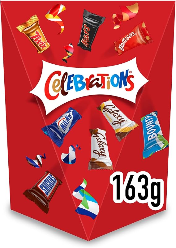 Celebrations Assorted Milk Chocolate Miniatures Gift Selection Box 163g