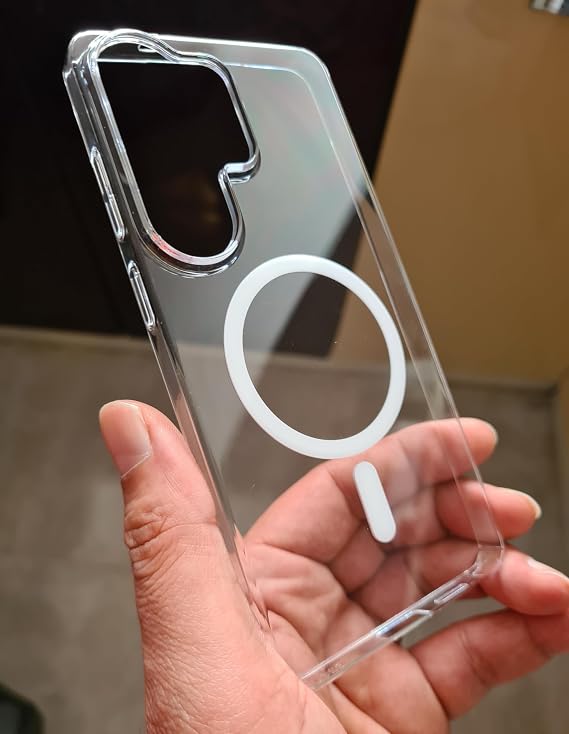 More Gsm Samsung Galaxy S26 Ultra Uyumlu MagSafe Kılıf - Şeffaf, Sararmaz Sert PC Arka Kapak, Ultra İnce ve Hafif Koruyucu Kılıf (Galaxy S26 Ultra)