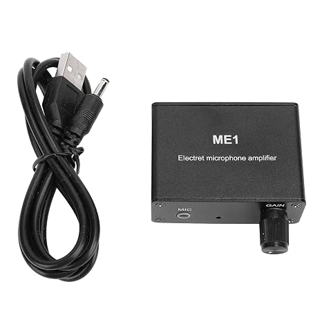 Microphone Preamplifier, Sound Booster with Gain for Home Studio