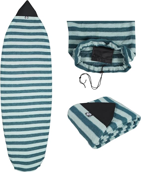 Neolife Surfboard Sock Cover - Knit Protective Board Bag (Shortboard, Longboard, and Hybrid) Size 6'0, 6'3, 6'6, 7'0