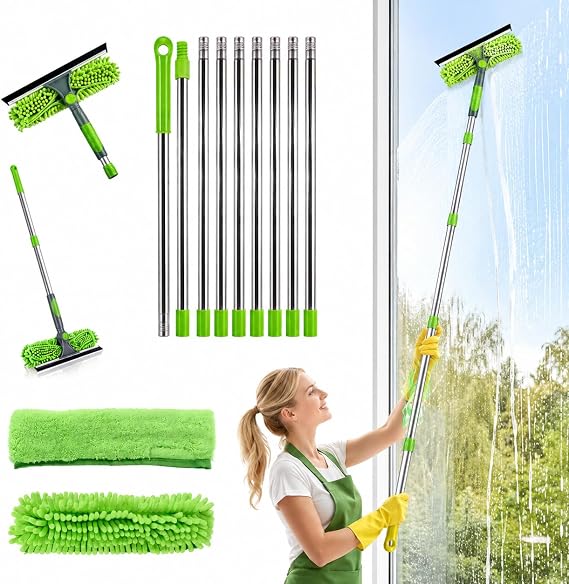 Window Cleaning Equipment 4.5m Extendable Window Cleaning Pole for Home
