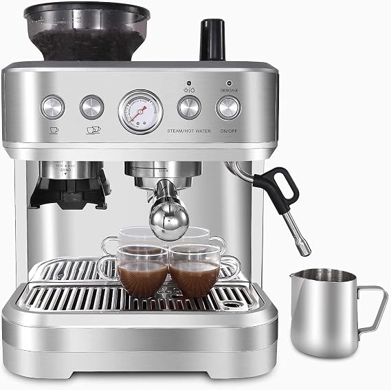 Espresso Machine 15Bar, Silver