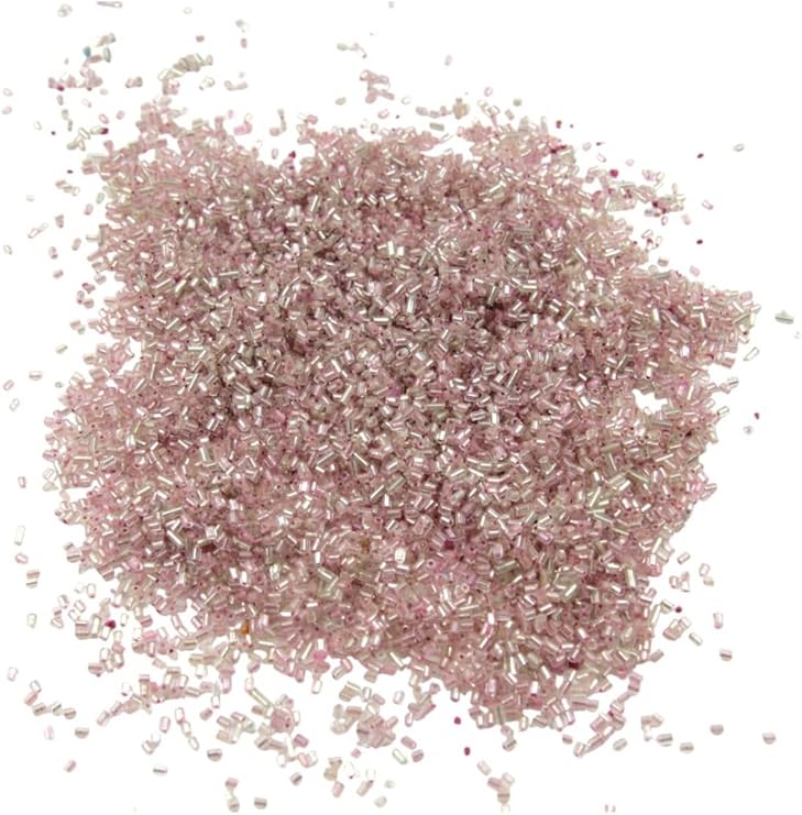 Serhat Aksesuar ve El İşçilik Kesme Boncuk Kristal Koyu Pudra 2x1,5 mm (100 Gr 4000 Adet)