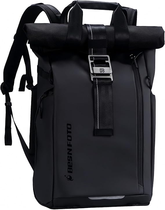 Besnfoto Camera Backpack Waterproof for Photographer DSLR Photography Bag Large with Laptop Compartment Tripod Holder for Men Hiking